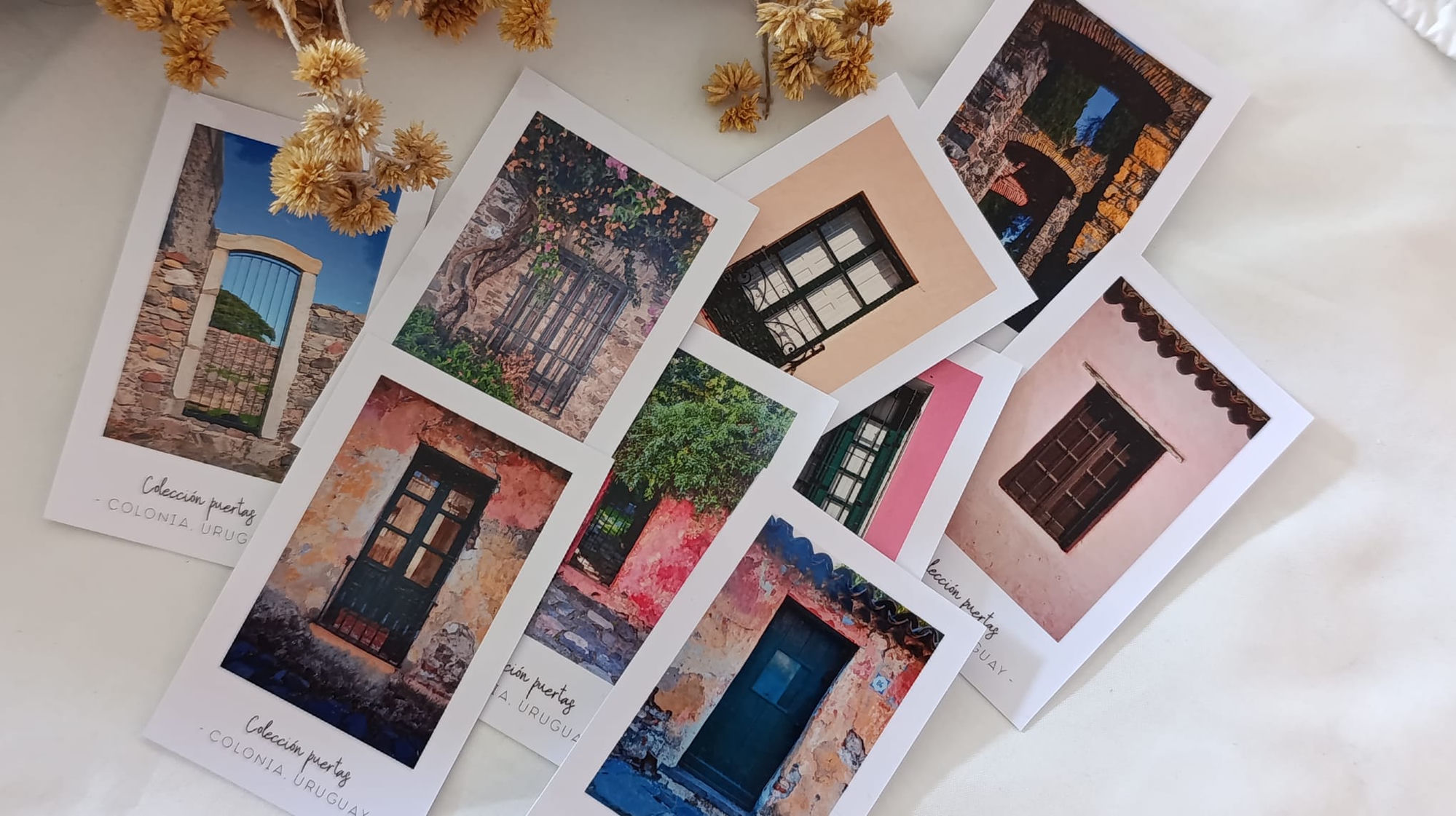 Postales ilustradas de la Colección puertas, deciloh